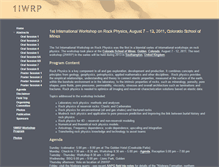 Tablet Screenshot of 1iwrp.rockphysicists.org